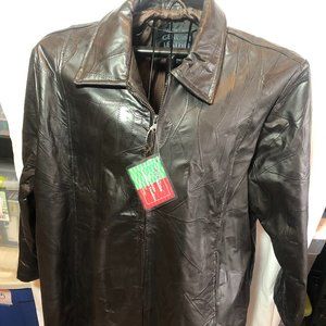 NWT Maxam 3X Brown Leather Top Grain Lambskin Jacket #ND1